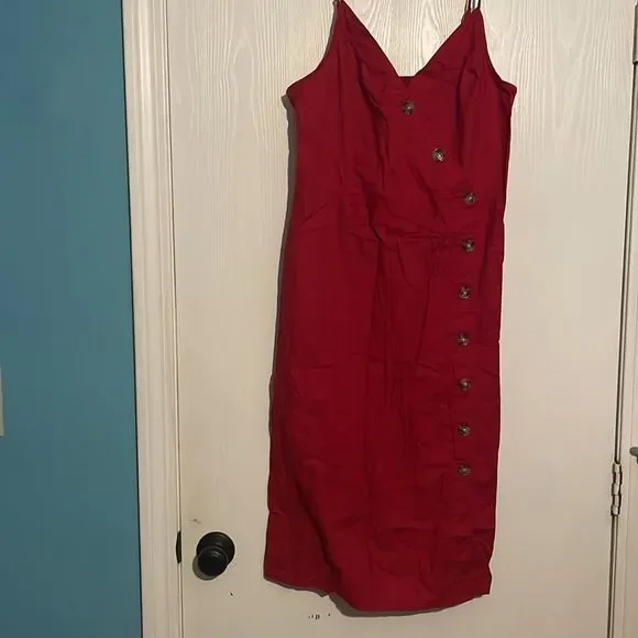 Express Red Dress - Picture 2 of 4